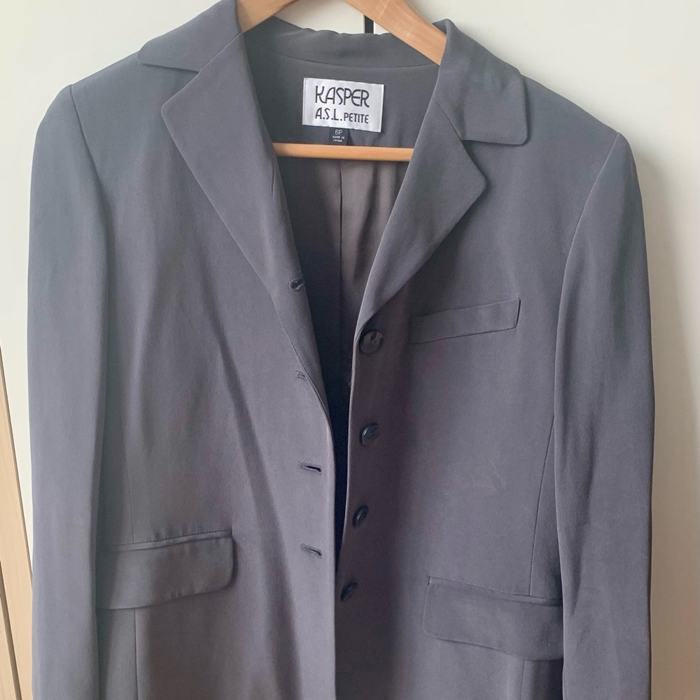 Silk suit blazer